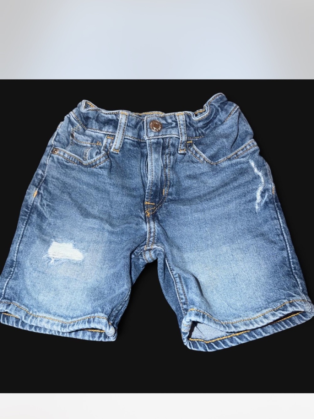 H&M Light Blue Distressed Denim Kids Shorts